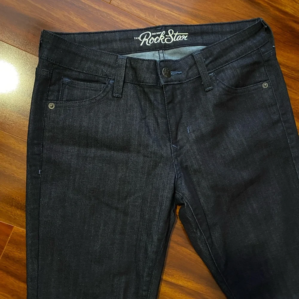 Old Navy Dark Indigo Women’s Jeans - Classic Bootcut Petite - Picture 3 of 8